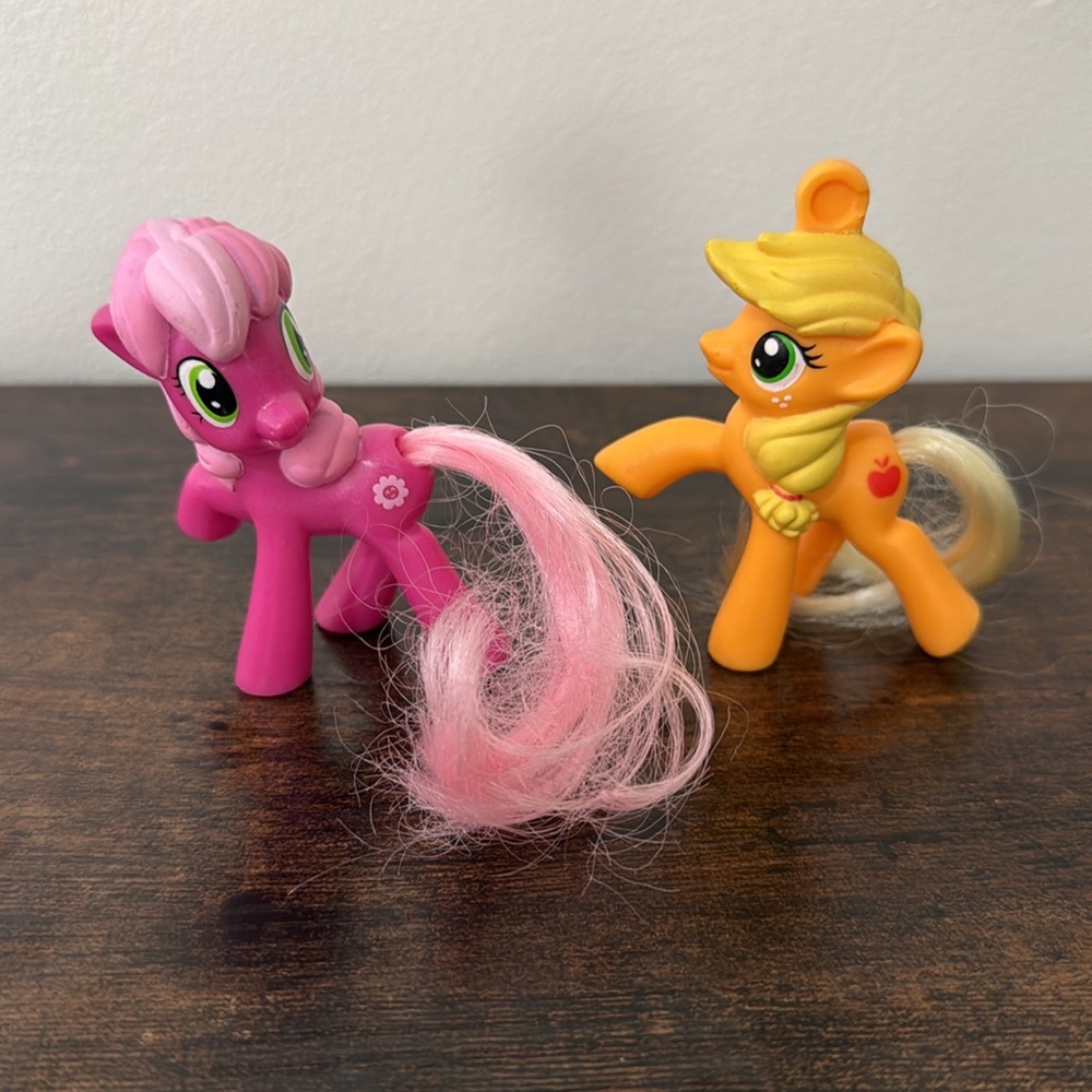 My Little Pony Mcdonalds Happy Meal Toy 3” Figures Mix Lot of 9 Brushable Tails - Picture 14 of 14